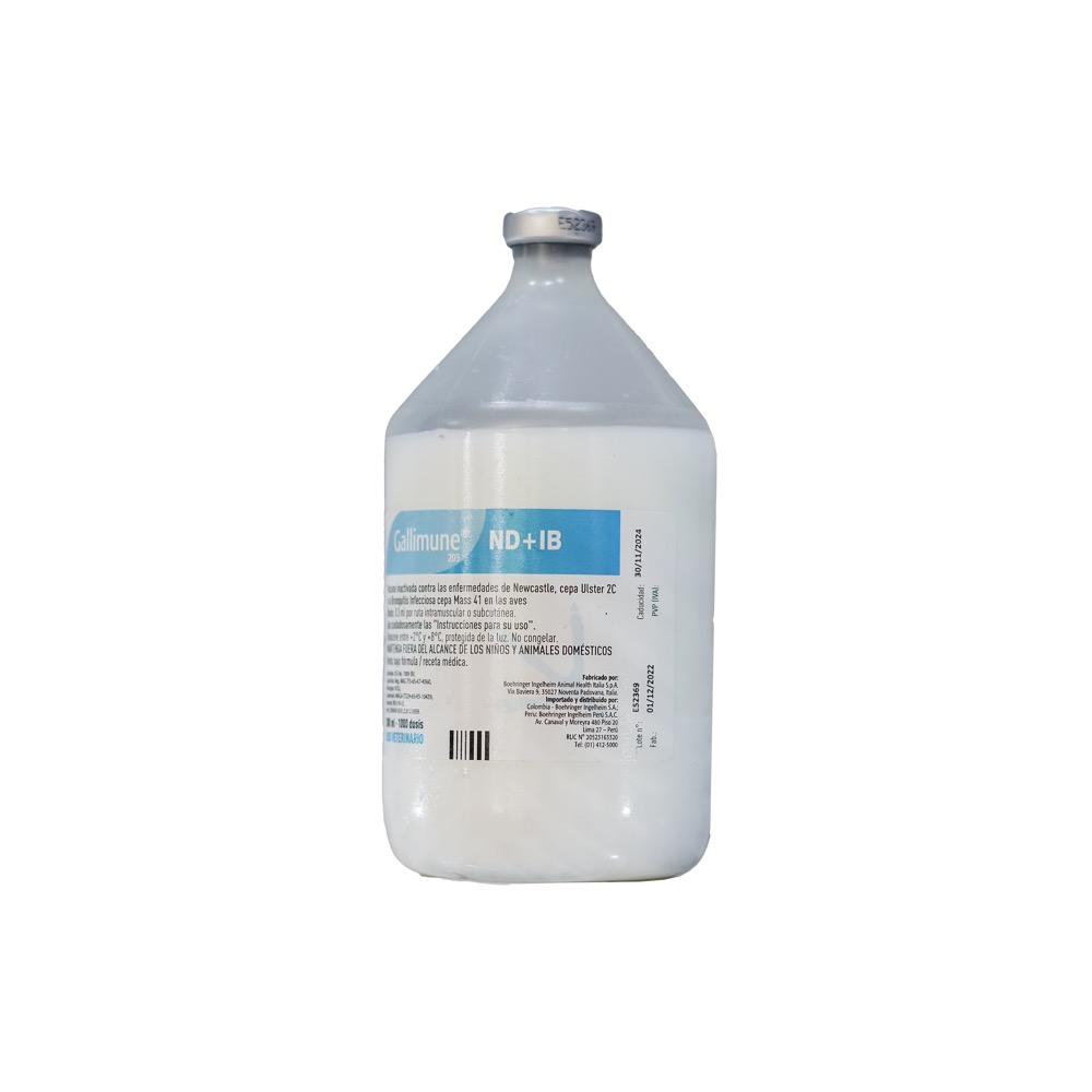 Gallimune 203 (newcastle + bronquitis mass)