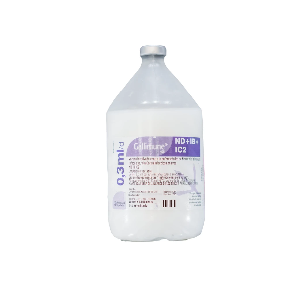 Gallimune 203 (newcastle + bronquitis mass) 1000 dosis / Vacunas aves